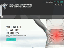 Tablet Screenshot of muranskychiropractic.com